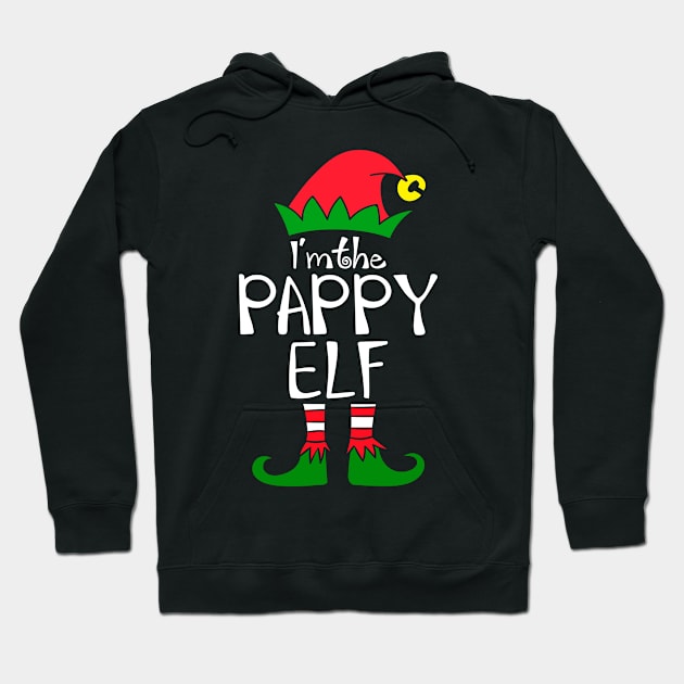 Elf Saying I'm the Pappy Elf Matching Family Group Christmas Hoodie by julibirgit